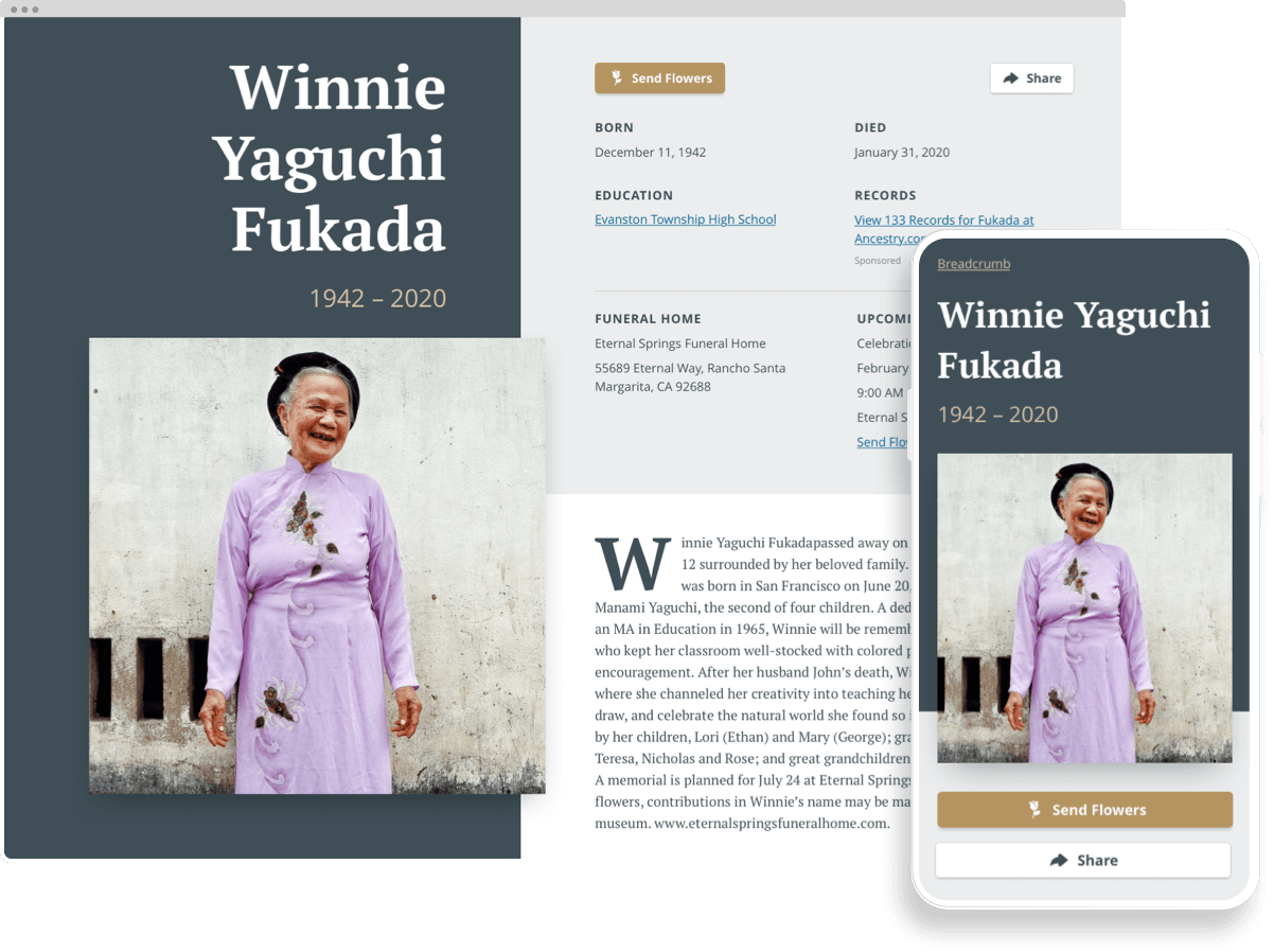 Submit an obituary in , Login(00)